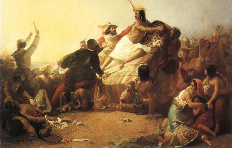 Sir John Everett Millais Pizarro Seizing the Inca of Peru